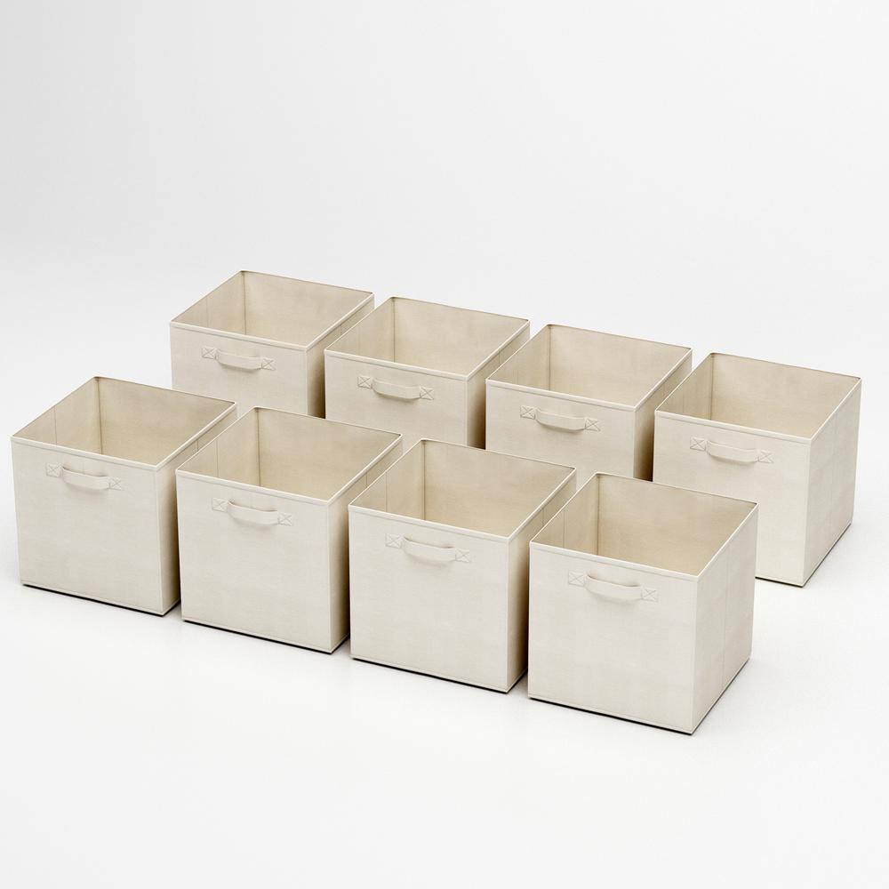 21 Qt. Cube Storage Organizer - Collapsible Fabric Containers for Home or Office (8-Pack) 630564DBU