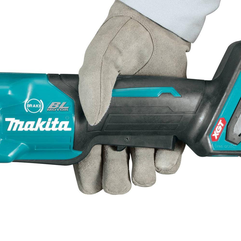 Makita 40V Max XGT Brushless Cordless 4-125 in. Paddle Switch Angle Grinder with Electric Brake (Tool Only) GAG03Z