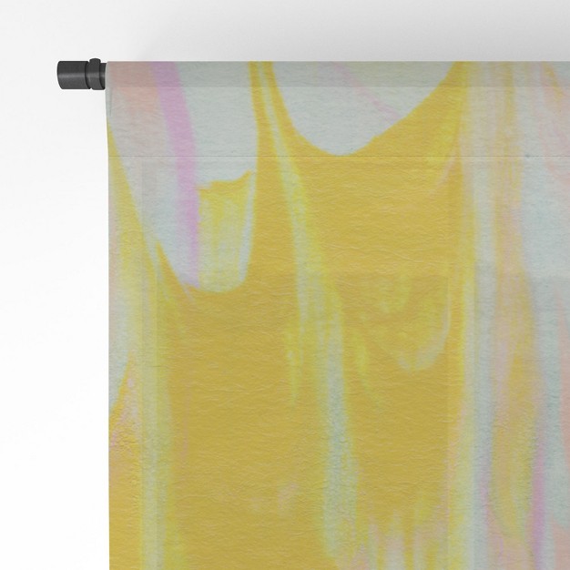 Sunshinecanteen Marbled Pastel Dreams Single Panel Sheer Window Curtain Society 6