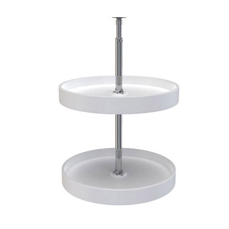 Rev-a-shelf 20 Inch Lazy Susan Full Circle Polymer 2-shelf， White， 6012-20-11-52