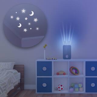 GermGuardian 4-in-1 Tabletop Nighttime Projector Air Purifier with HEPA filter for Small Rooms Blue AC4150BLCA