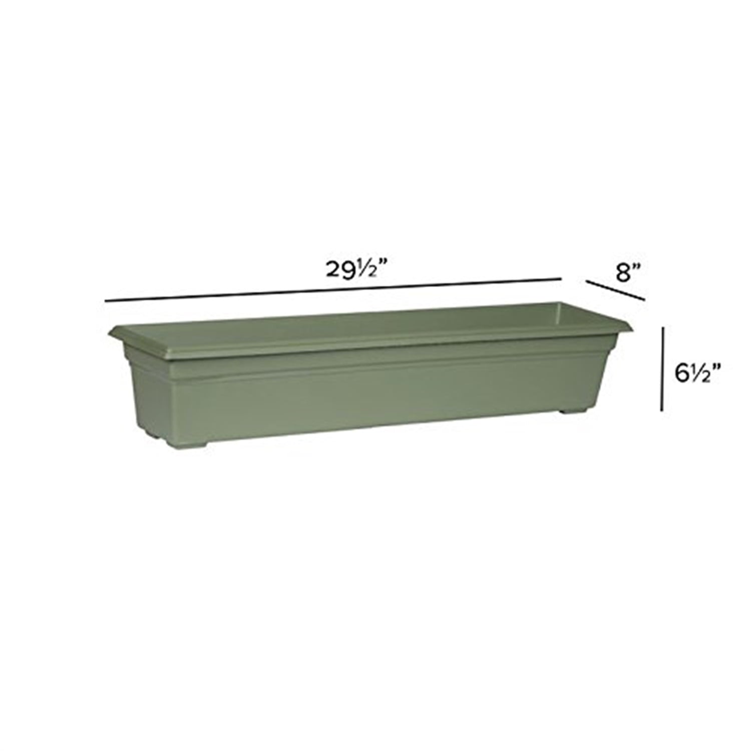 Novelty Countryside Flower Box, 30 Inch, Sage