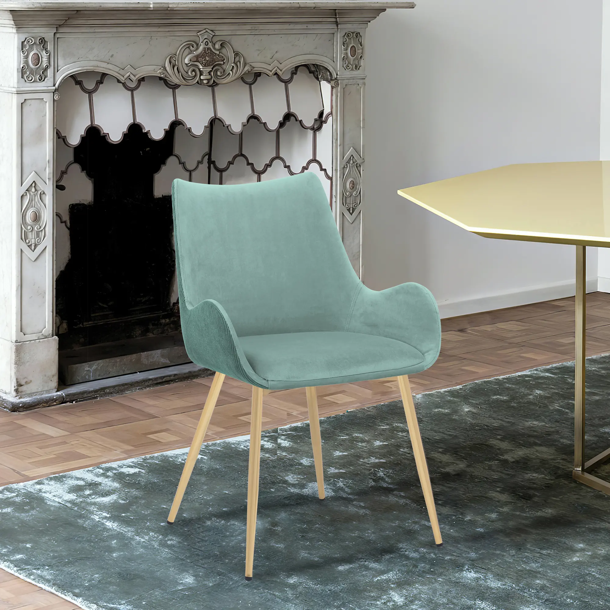 Avery Teal Dining Room Chair