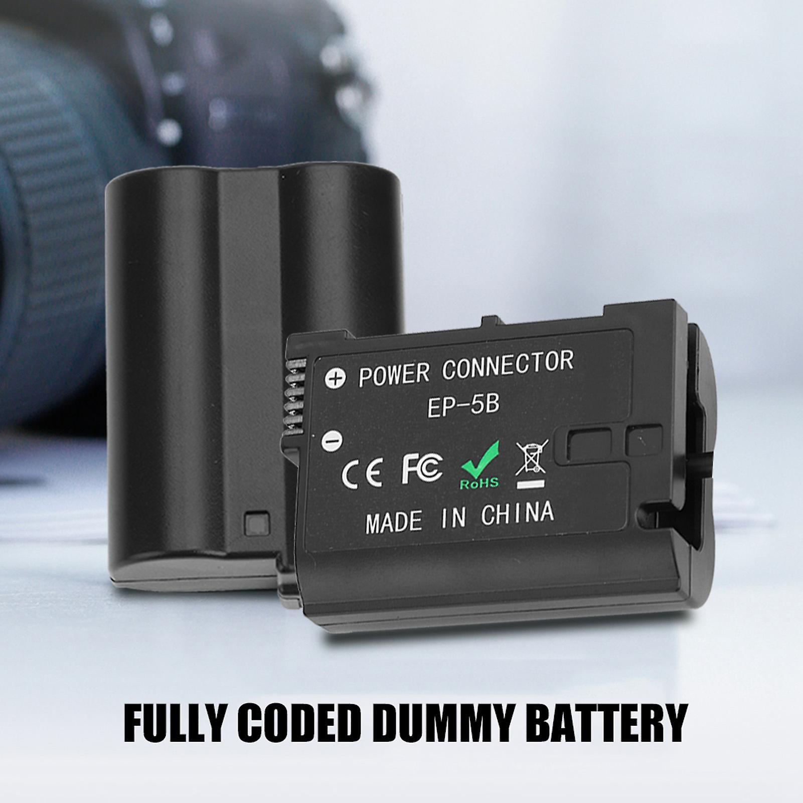 En-el15 Dummy Battery Ep-5b Dc Coupler For Nikon D800 D810 D500 D600 D610 D750 (us Plug)