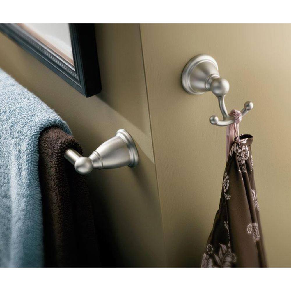 MOEN Brantford Double Robe Hook in Brushed Nickel YB2203BN