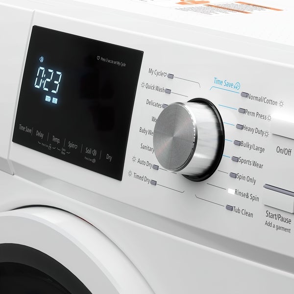 2.7 Cu. Ft. All-in-One Washer and Dryer Combo in White