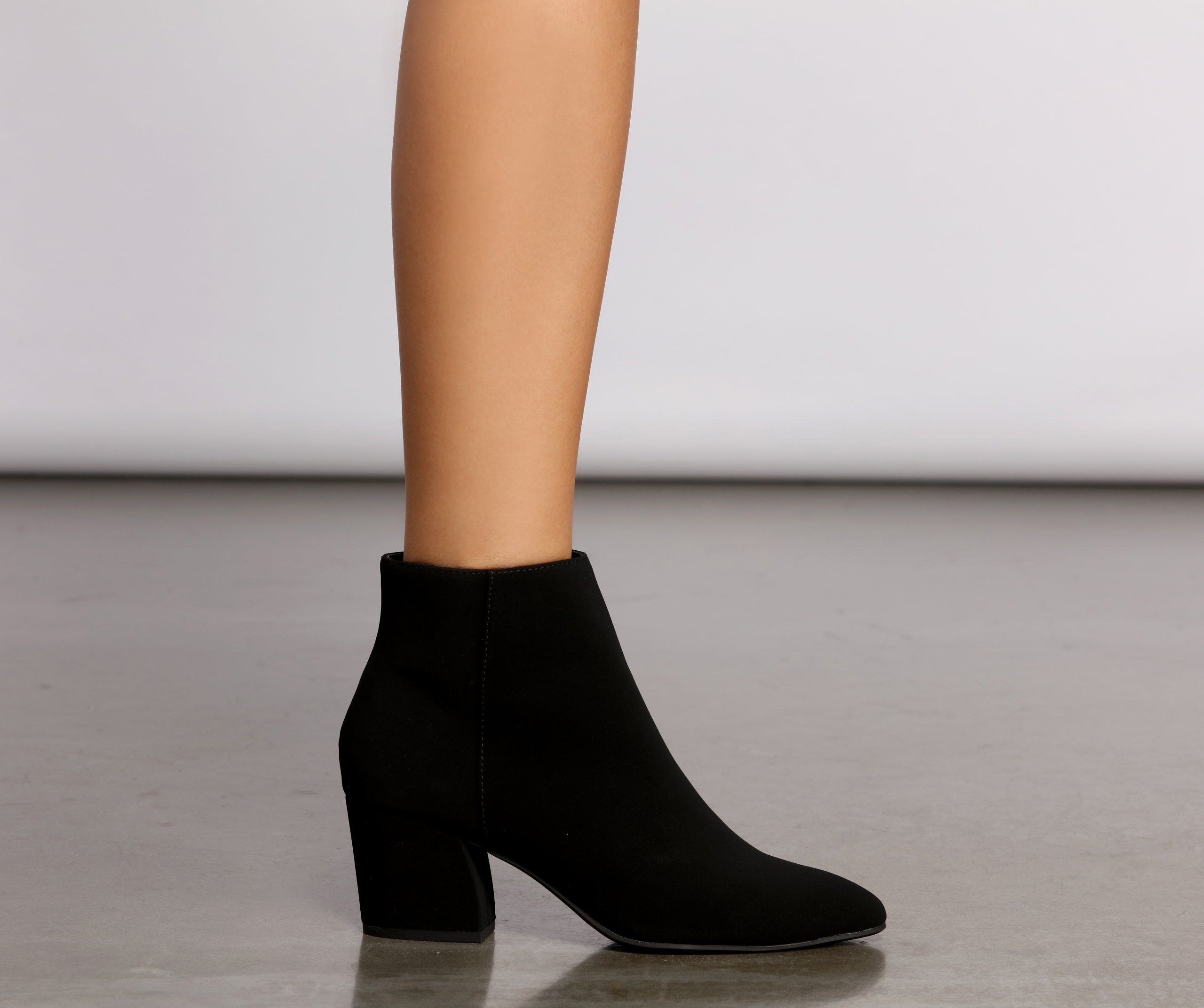 Step Out In Style Block Heel Booties