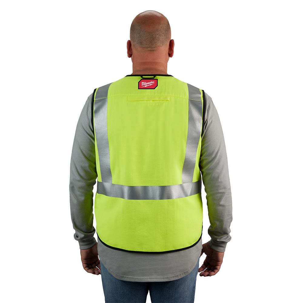 Milwaukee High Vis Safety Vest Yellow Class 2 AR/FR Cat 1  4XL/5XL