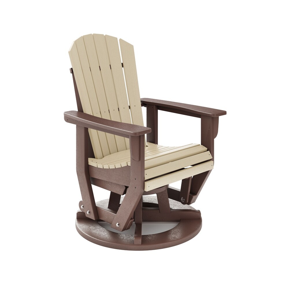 Ocean View HDPE Swivel Glider Chair