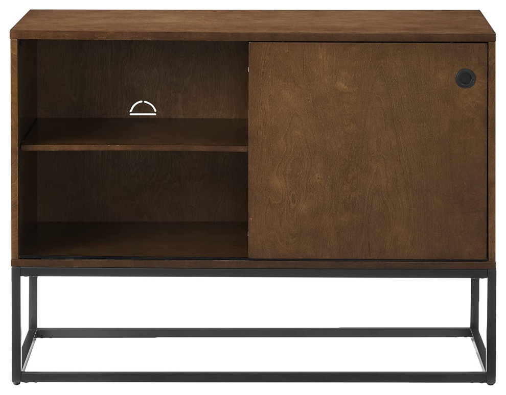 Byron Media Console   Industrial   Entertainment Centers And Tv Stands   by Pot Racks Plus  Houzz