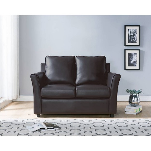 Ali Upholstered Loveseat Dark Gray Homes Inside Out