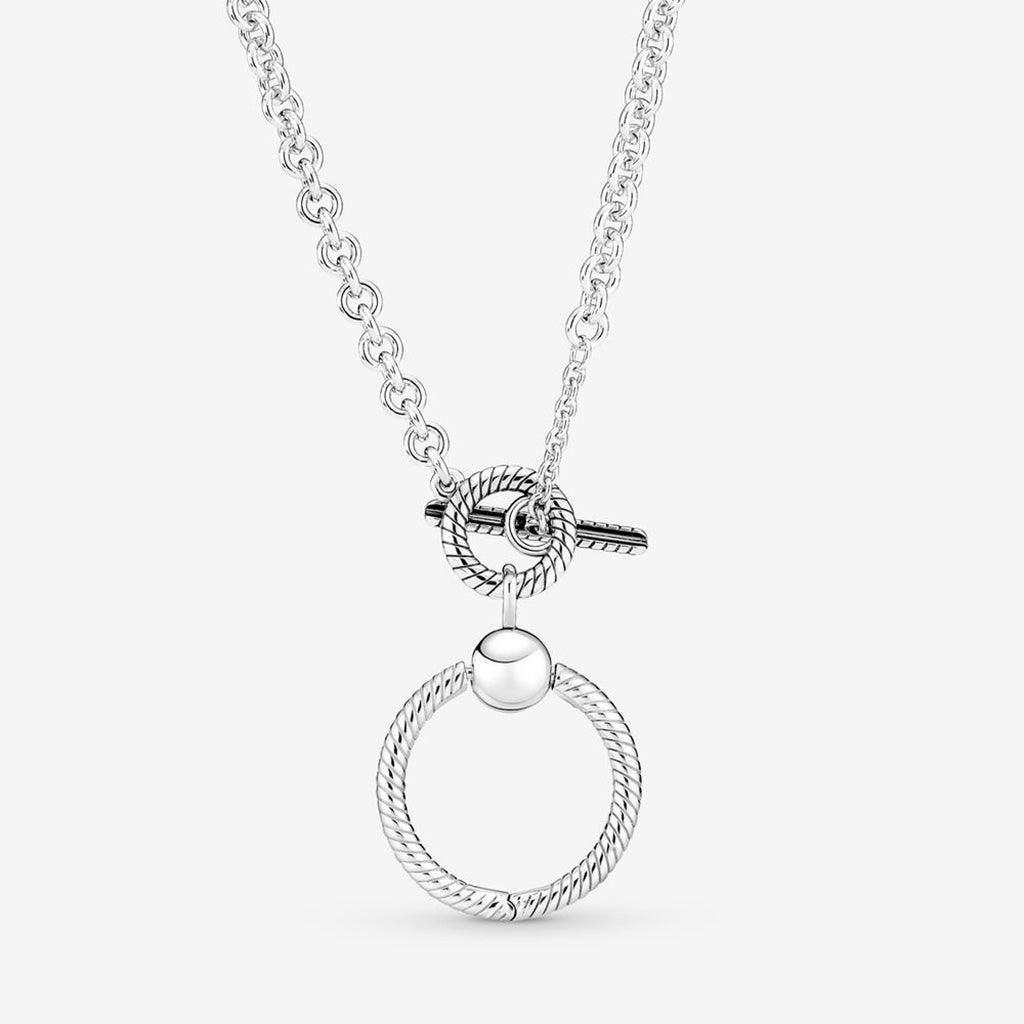 PANDORA  Pandora Moments O Pendant T-bar Necklace