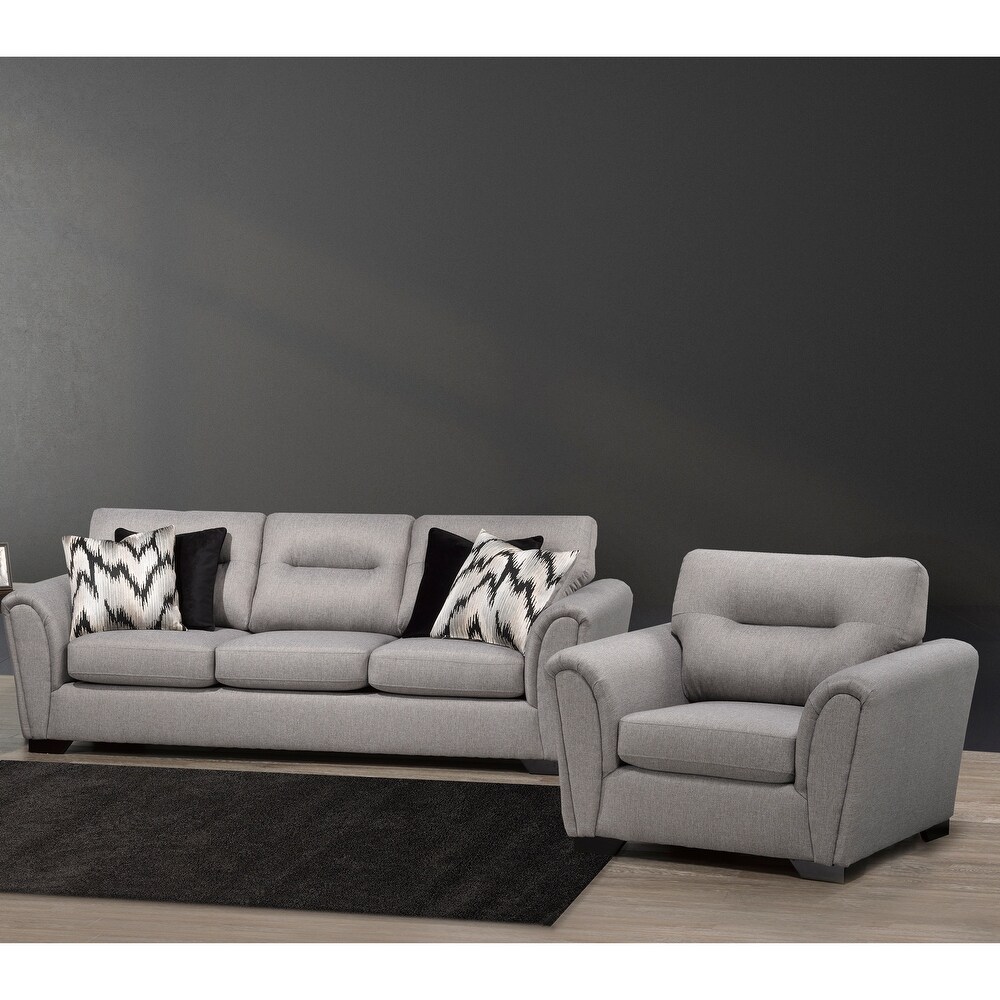 Sardinia Fabric Upholstered Sofa and Chair Set