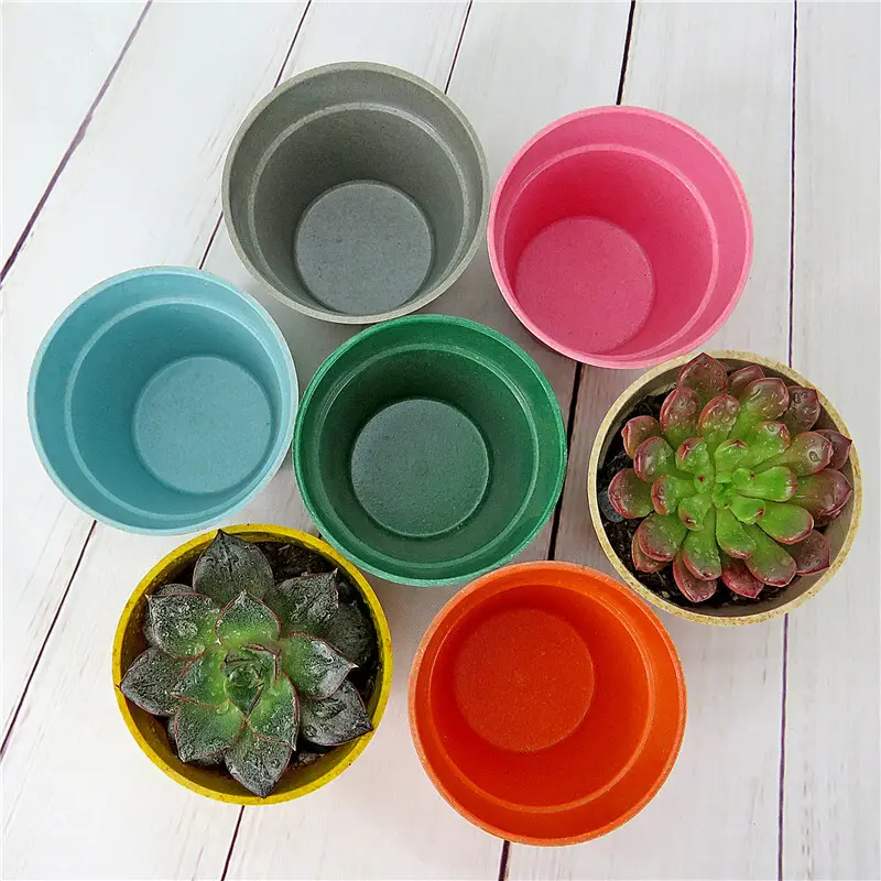 2022 Garden Supplies Pots Biodegradable Plant Fiber Flower Pots and Planters Melamine Nursery Pots