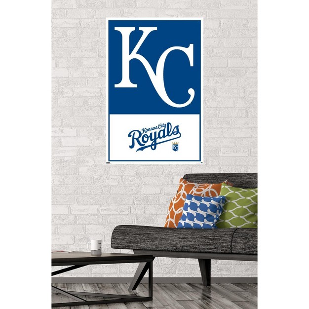 Trends International Mlb Kansas City Royals Logo 22 Unframed Wall Poster Prints