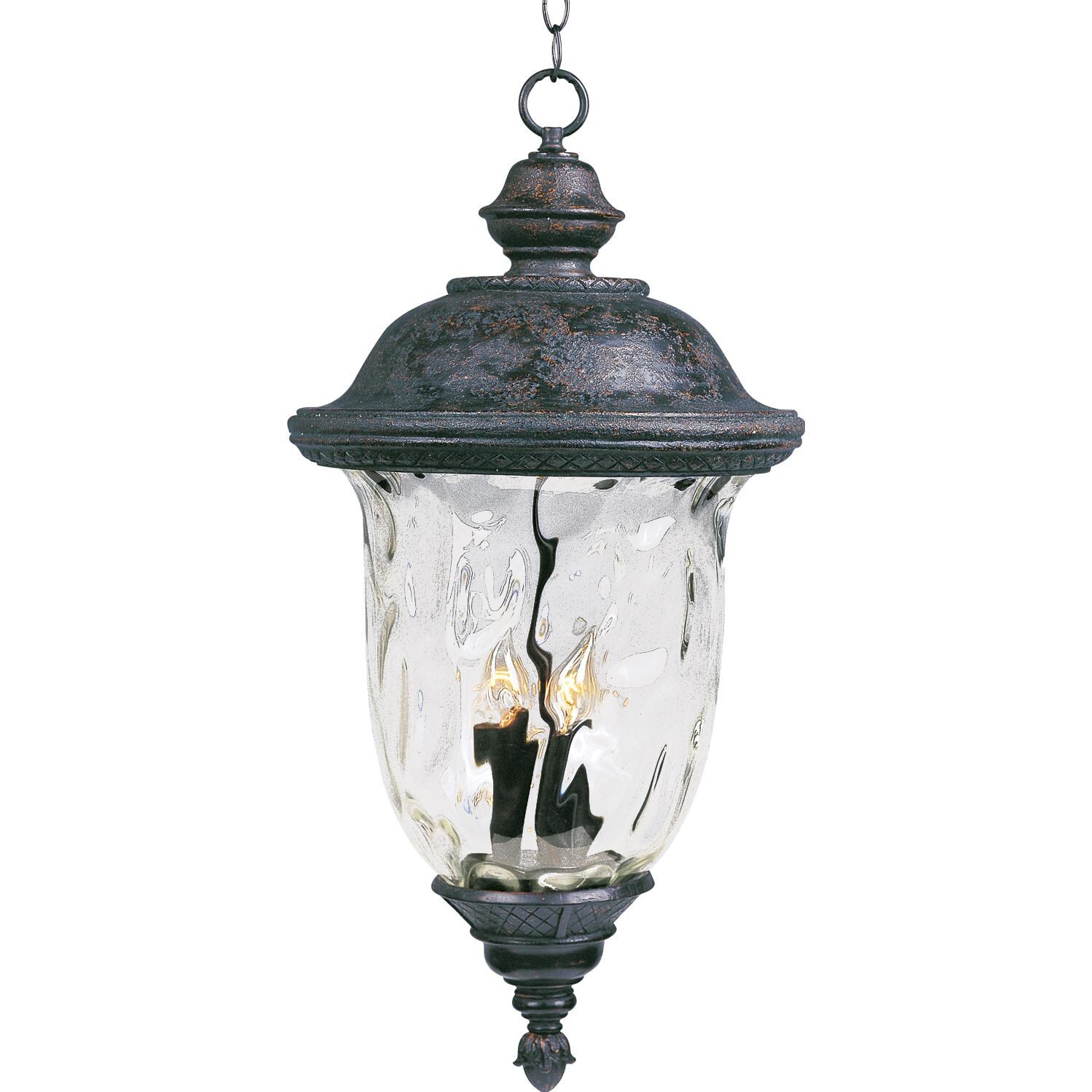 Maxim Carriage House VX Three Light 24-Inch Outdoor Hanging Lantern