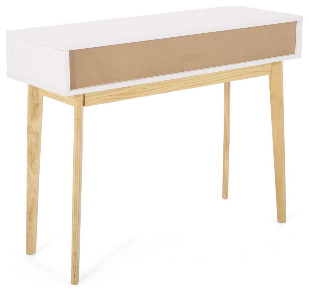 Lombard Mid Century Modern 2 Drawer Console Table   Midcentury   Console Tables   by GDFStudio  Houzz