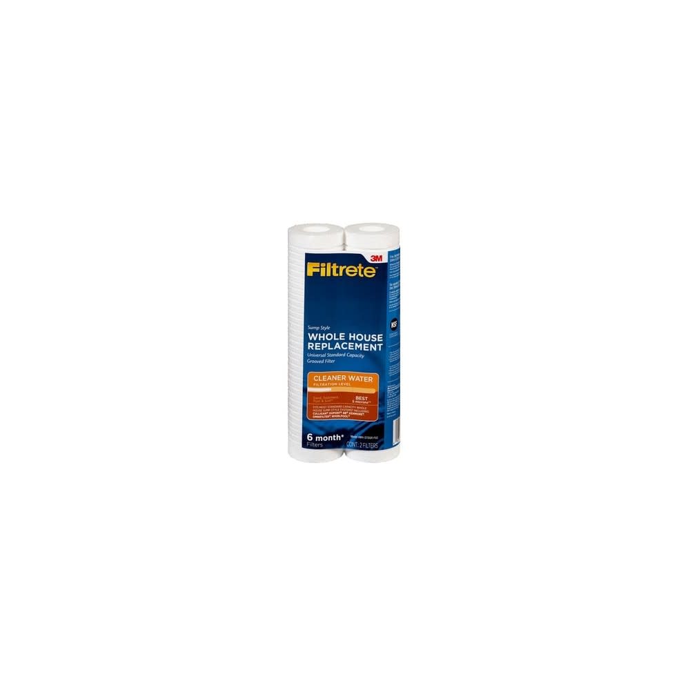 3M Filtrete Water Filter Standard Grooved Replacement 2pk ;