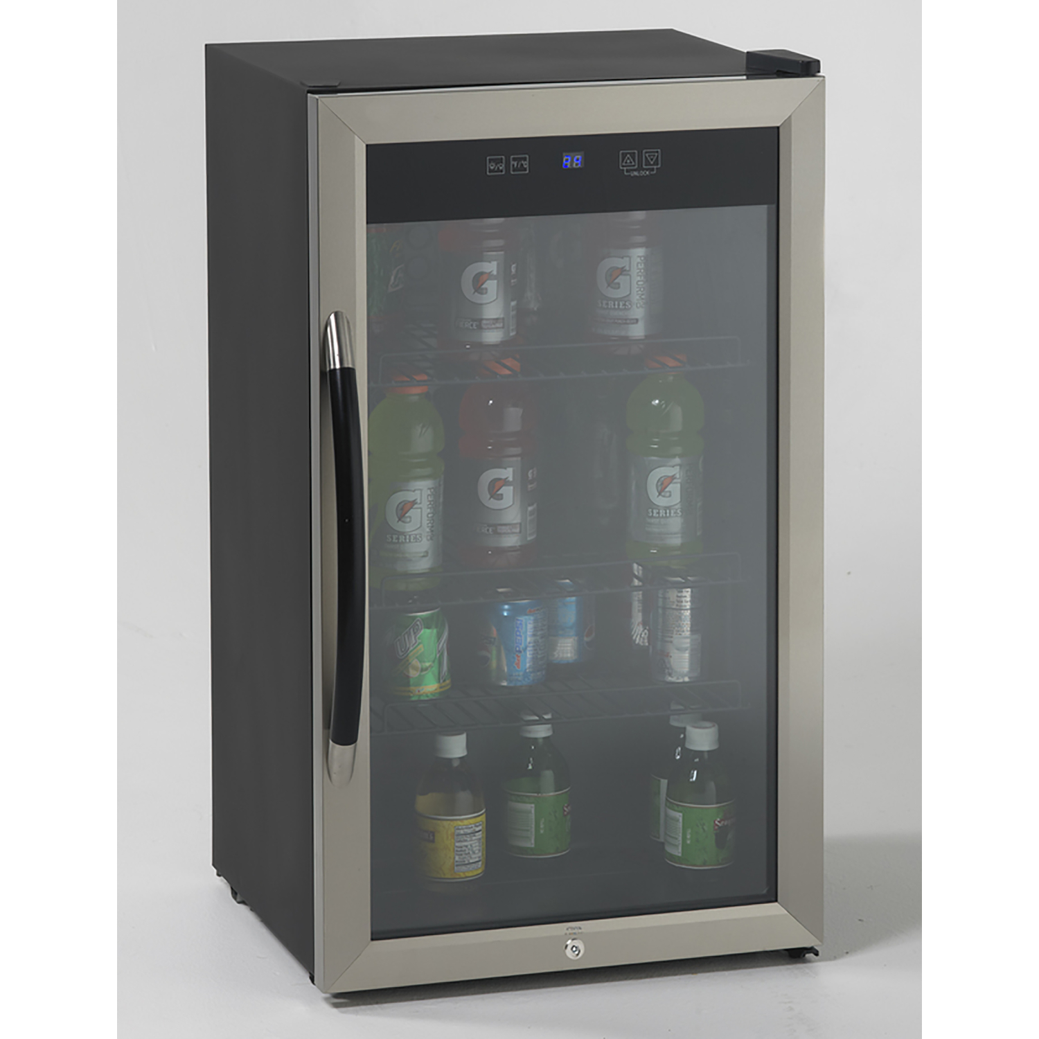 Avanti 3 cu ft Black/Silver Stainless Steel Beverage Cooler 73 W