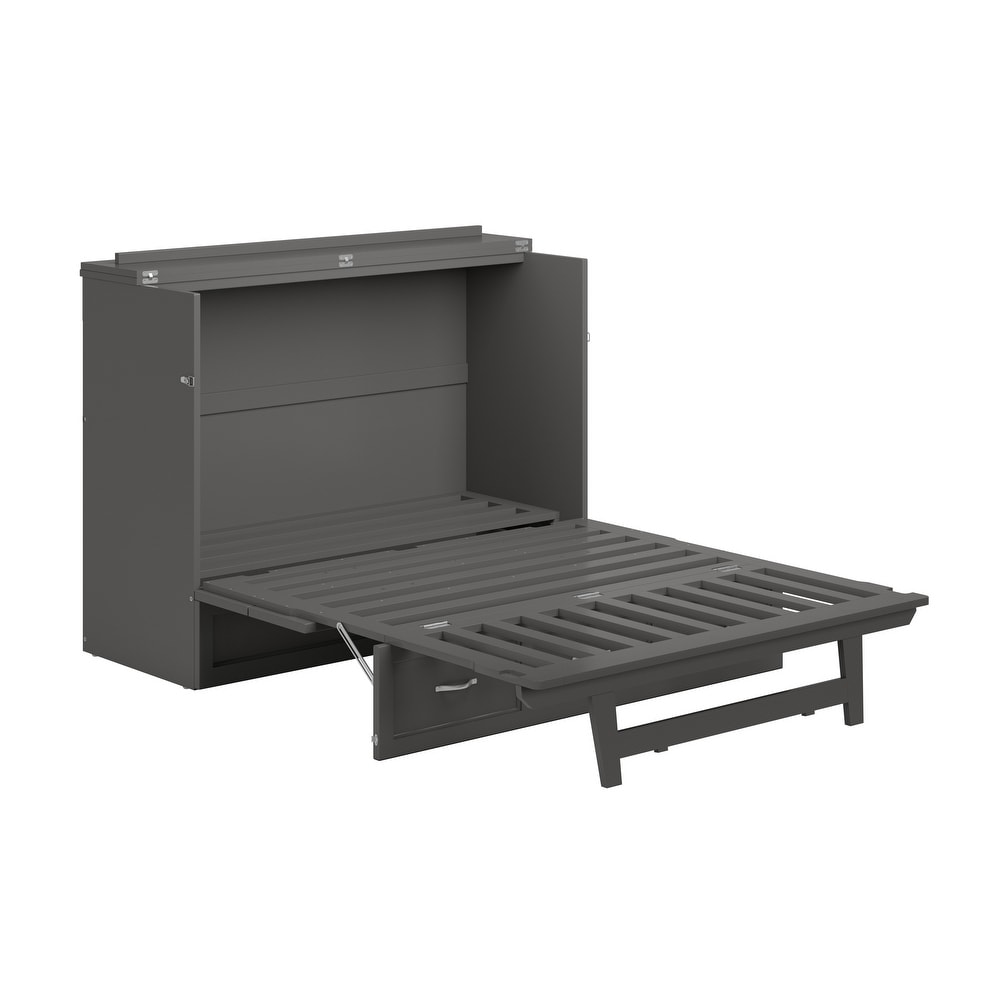 Northfield Full Murphy Bed Chest in Grey