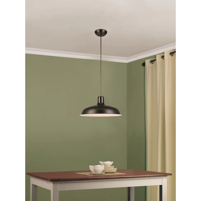 Project Source Bronze Farmhouse Bell Pendant Light