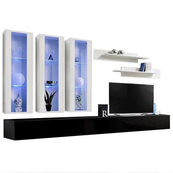 Fly E3 30TV Wall Mounted Floating Modern Entertainment Center