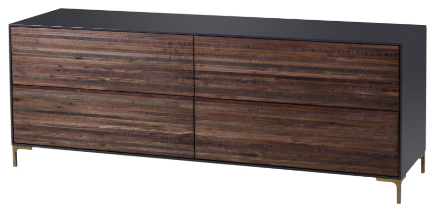 Weathered Peroba Four Drawer Chest  Andrew Martin Zuma   Contemporary   Accent Chests And Cabinets   by Oroa   Distinctive Furniture  Houzz