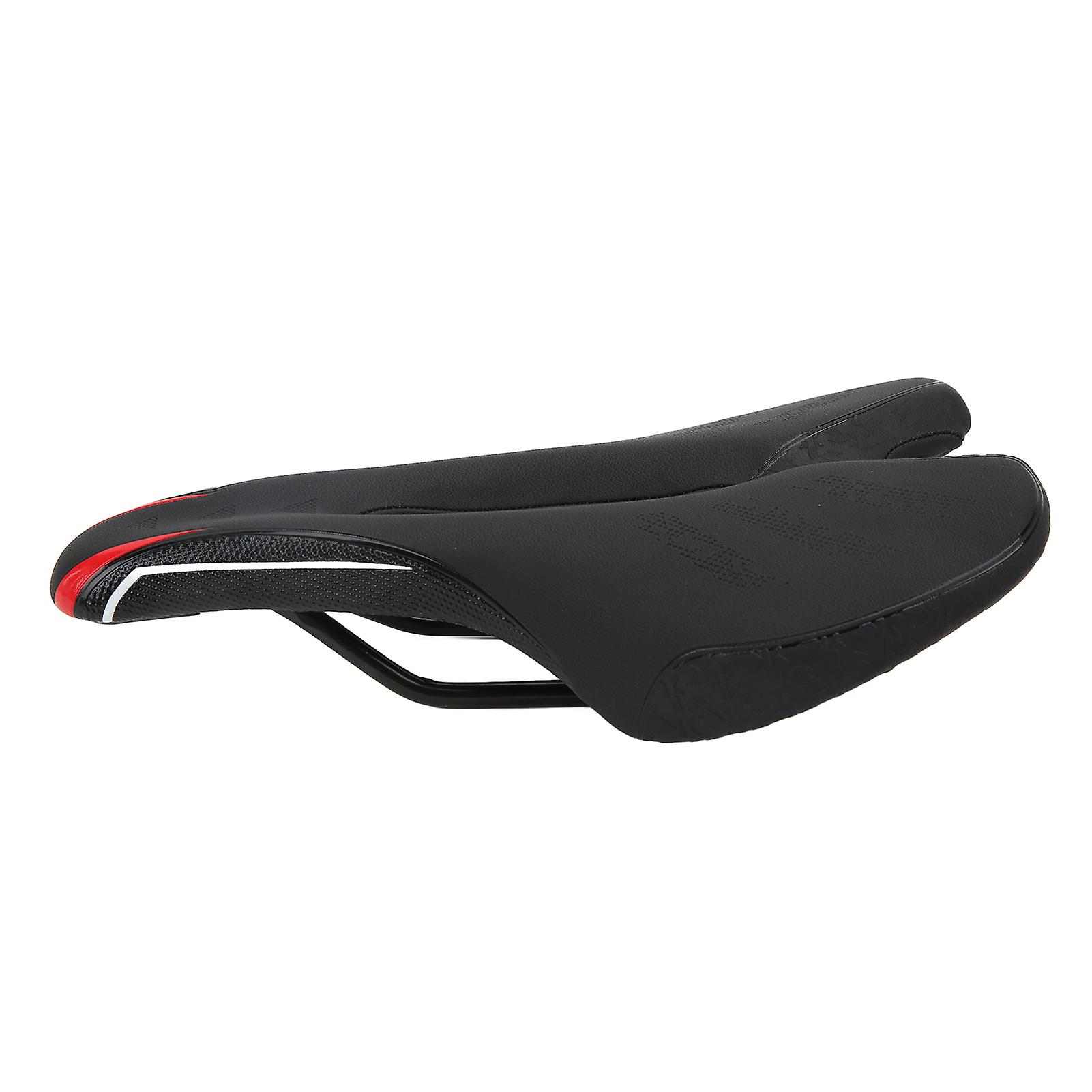 Bike Saddle Seat With Cycling Taillight Hollow Breathable Waterproof Bicycle Cushiond9112 Black Red