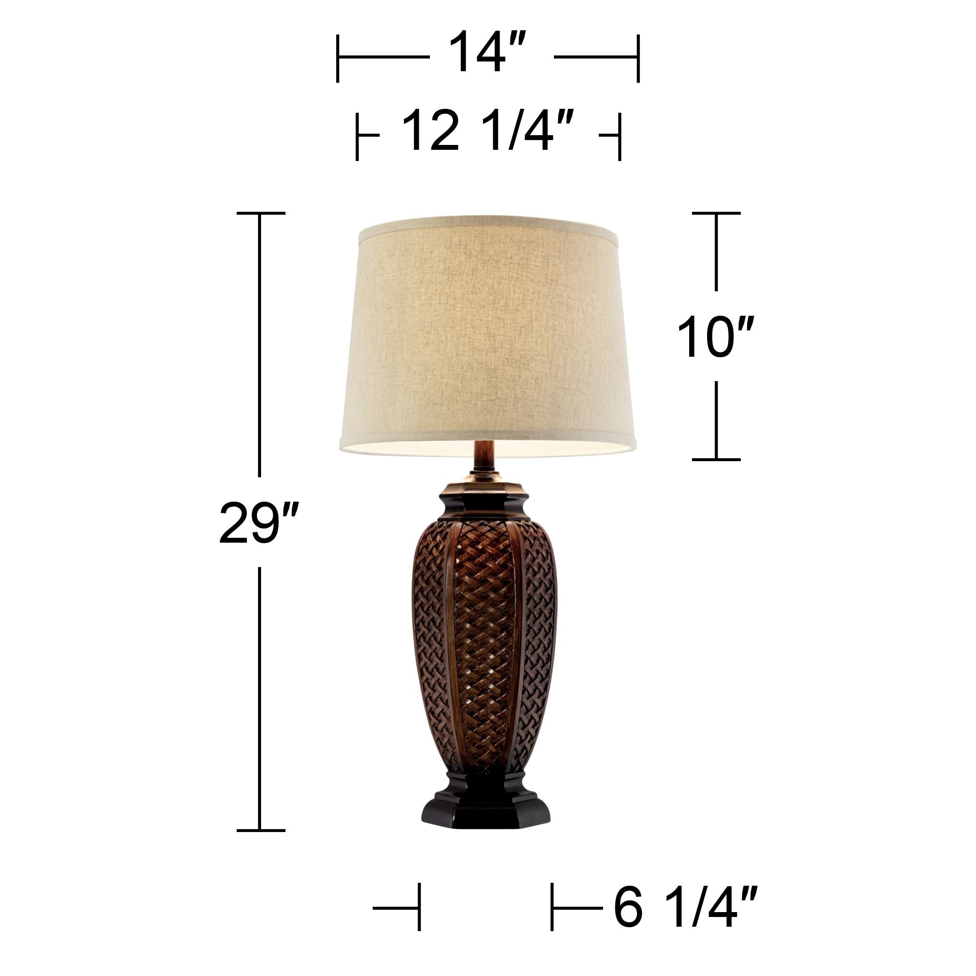 Regency Hill Tropical Table Lamp 29