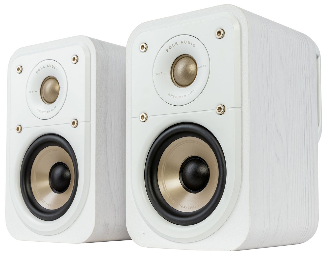 Polk Audio Signature Elite ES10 White Surround Speakers For Home Theater (Pair)