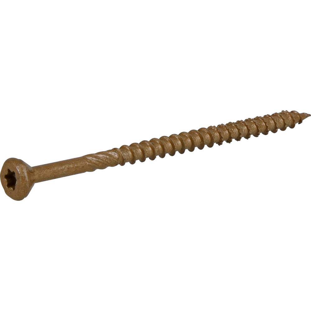 Everbilt #10 x 3-12 in. Star Drive Flat Head Exterior Wood Screws (295-Pack) 117358