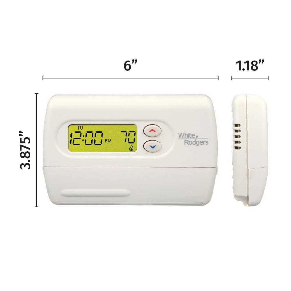 Emerson 80 Series Classic 5+1+1 Programmable Single Stage (1H1C) Thermostat 1F80-361