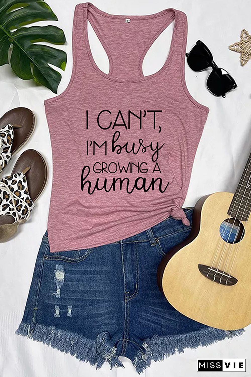 I Can't Busy Growing A Human Shirt | Funny Pregnancy, Cute Maternity Sleeveless Tank Top Wholesale