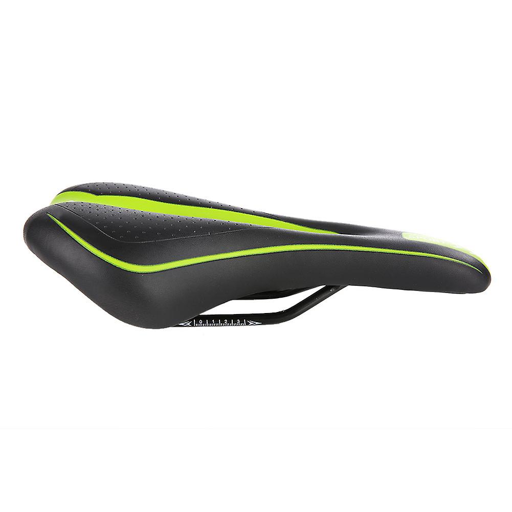 Mountain Road Bike Soft Seat Breathable Shockproof Saddle Replacement Bicycle Accessory (green)