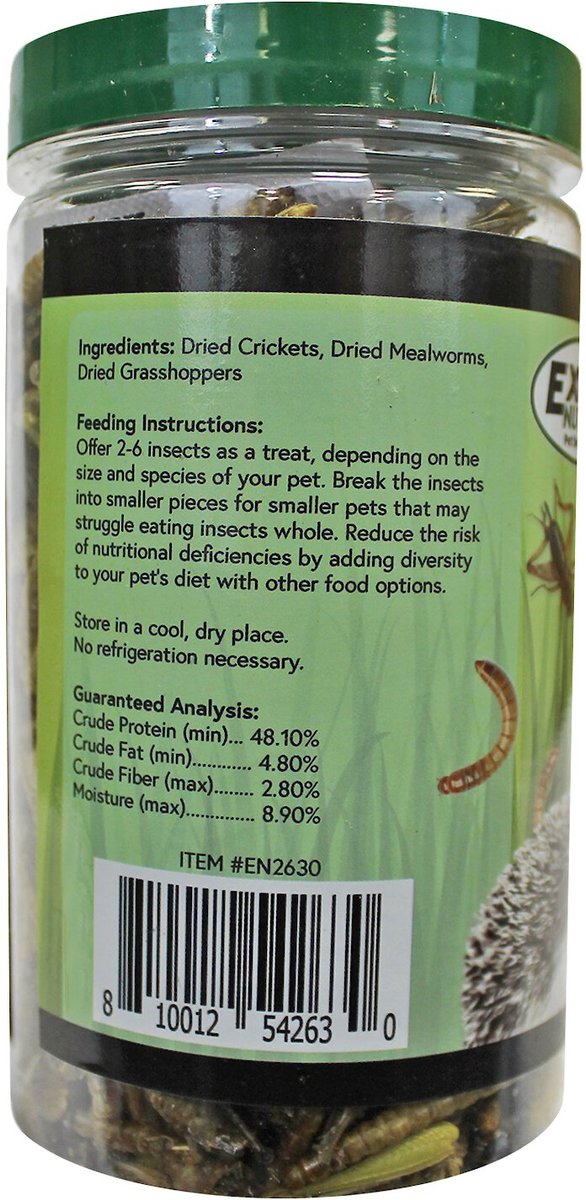 Exotic Nutrition Bug Blend Small Animal Treats， 1.71-oz jar