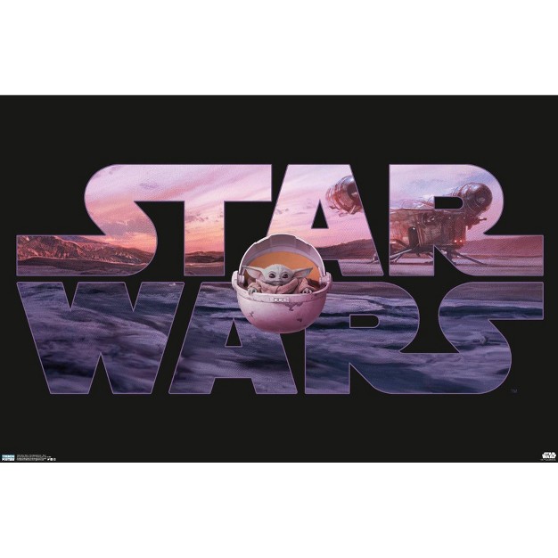 Star Wars The Mandalorian Pod baby Yoda Premium Poster