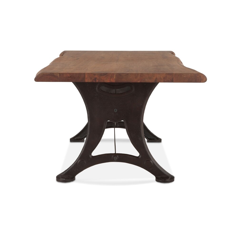 Carbon Loft Wiley Rectangle Live Edge Dining Table