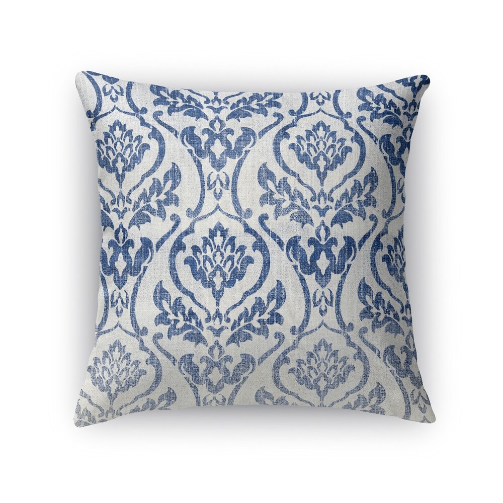 Kavka Designs blue/ white seabury accent pillow with insert