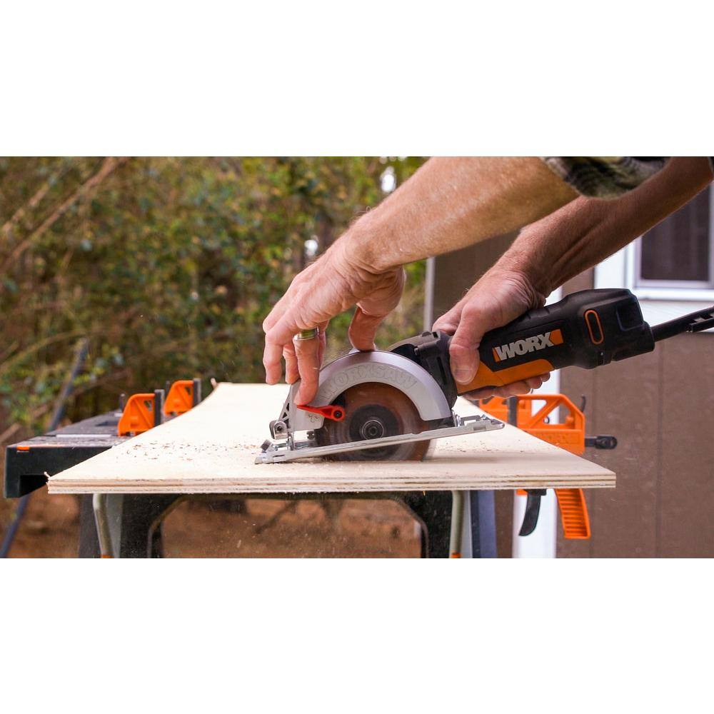 Worx WorxSaw 4-12 in. 4.5 Amp Compact Circular Saw WX439L