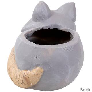 Sunnydaze Sunnydaze 8 in. Indoor Ceramic Planter Statue Finley The Fox ART-240