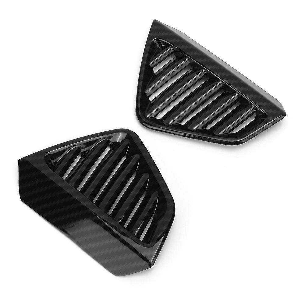 2pcs Carbon Fiber Texture Dashboard Side Air Vent Cover Fit For Mercedes Benz Gle/gls