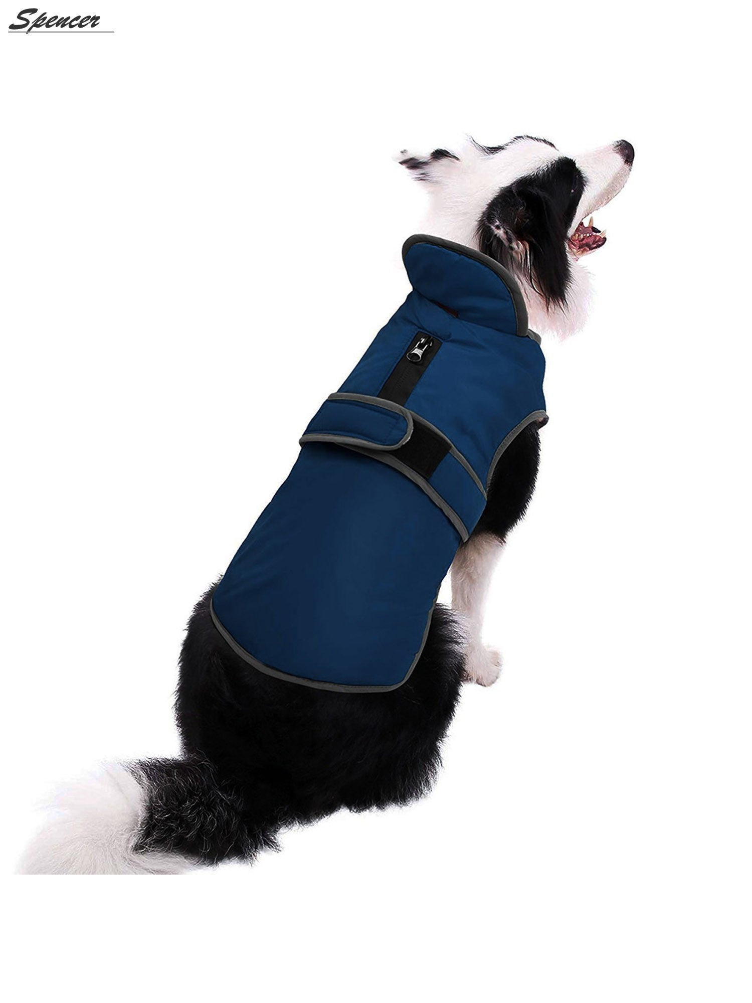 Spencer Reflective Waterproof Dog Coat Cold Weather Warm Dog Jacket Pets Apparel for Small Medium Large Dogs 