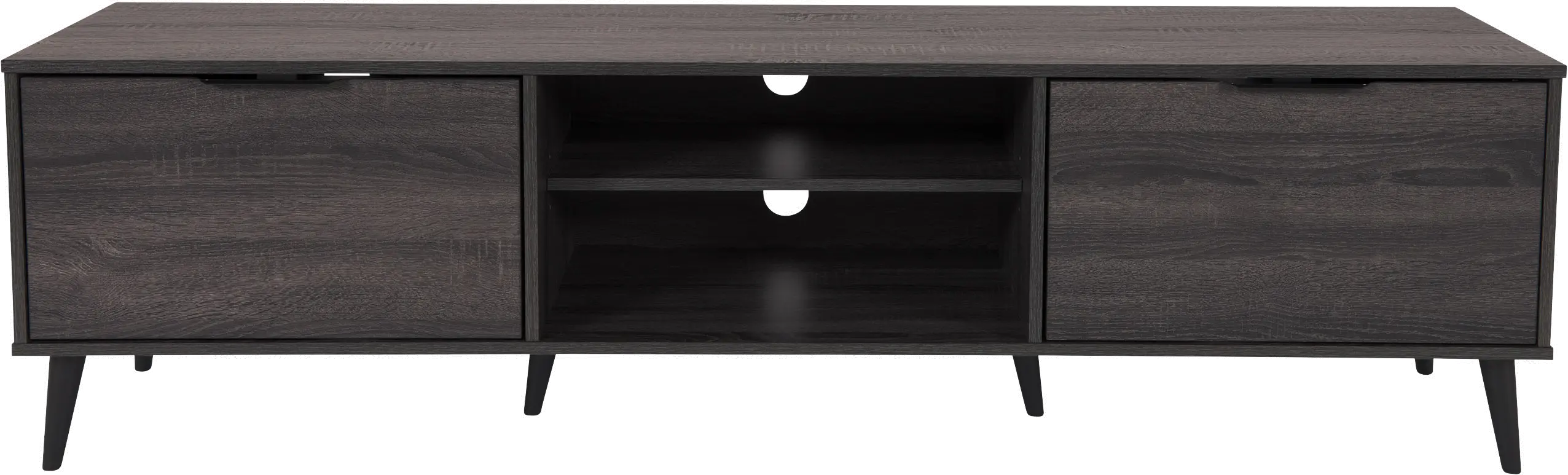 Cole Gray TV Stand with Storage