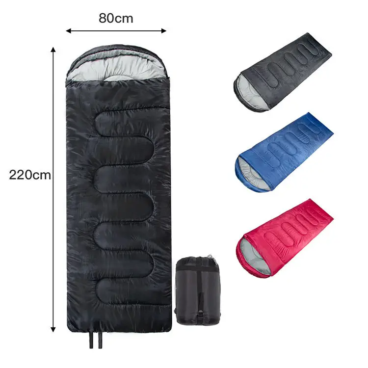 JWB 010 Hot Sale Outdoor waterproof Skin friendly adult Camping emergency envelope 4 seasons sleeping bag