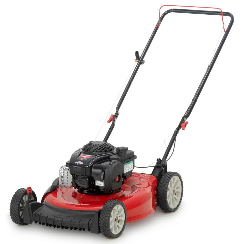 Troy-Bilt 21 in. 140 cc Briggs and Stratton Gas Walk Behind Push Lawn Mower with Mulching Kit Included TB105B