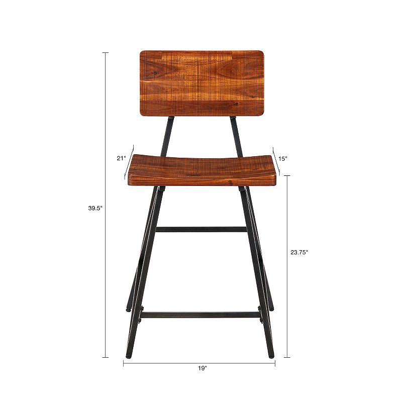 INK+IVY Trestle Counter Stool