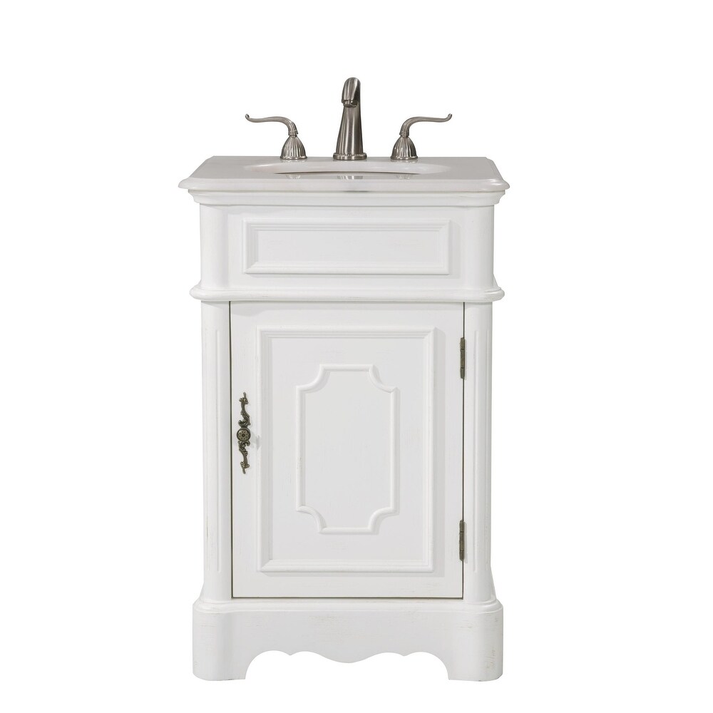 Chalfont Bathroom Vanity Cabinet Set with Marble Top