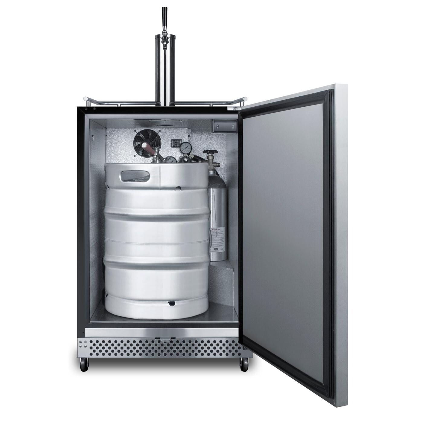 Summit Commercial Outdoor Rated Single Tap Wine Dispenser / Kegerator