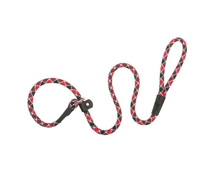 Terrain D.O.G. Rope Slip Lead， Black/Red， 1/2