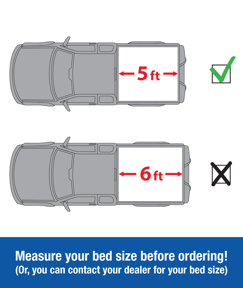 Tyger Auto T1 Soft Roll-up Truck Bed Tonneau Cover Compatible with 2019-2023 Ford Ranger | 5' Bed | TG-BC1F9066 | Vinyl